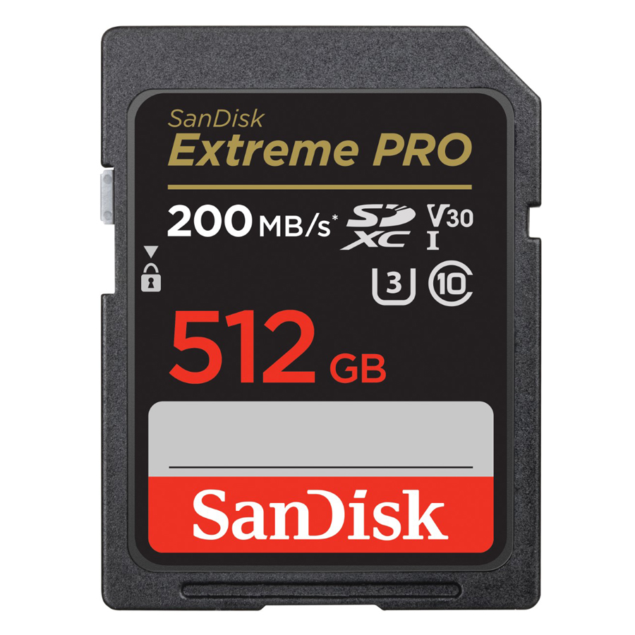 SanDisk Ultra SD Card ClassU3 512GB Speed 200MB/s / 140MB/s R/W (SDSDXXD-512G-GN4IN) SDXC เมมโมรี่การ์ด สำหรับ SDCARD กล้องมิลเลอร์เลส DSLR Mirrorless ประกันตลอดอายุการใช้งาน