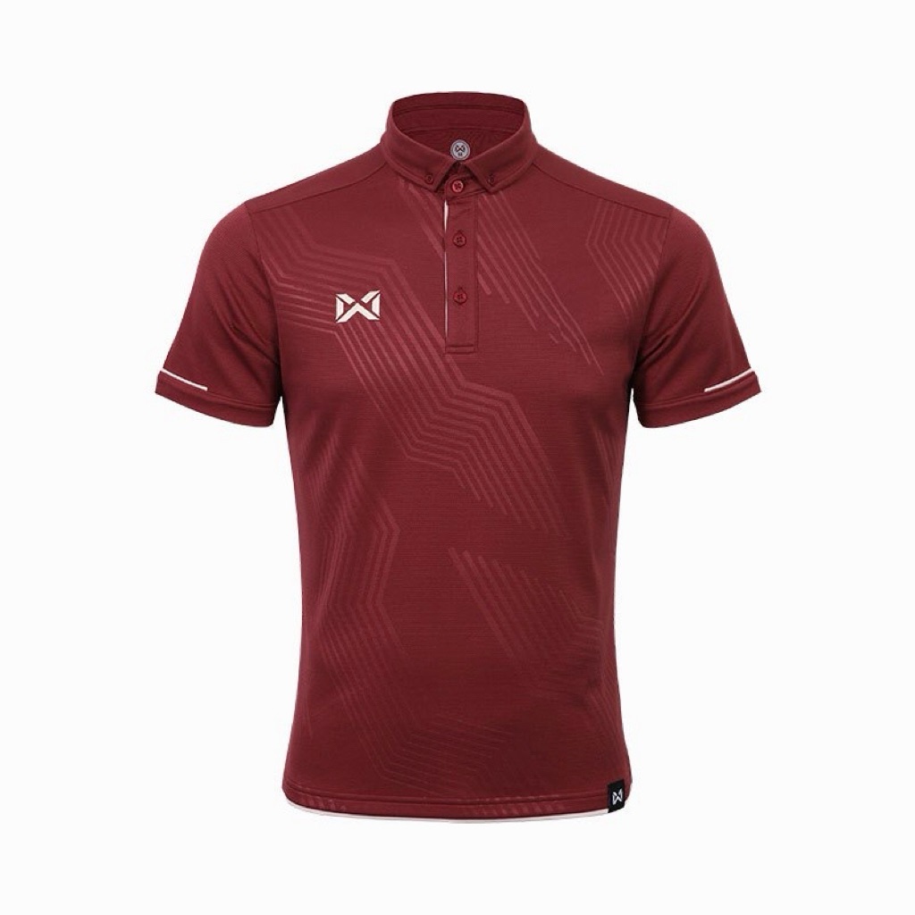 ใหม่ล่าสุด !! Warrix เสื้อโปโล เสื้อคอปก วอริกซ์ รุ่น Luminous แขนสั้น รหัส WA-253PLMCL37 สีดำ/ฟ้า/เลือดหมู/ชมพู