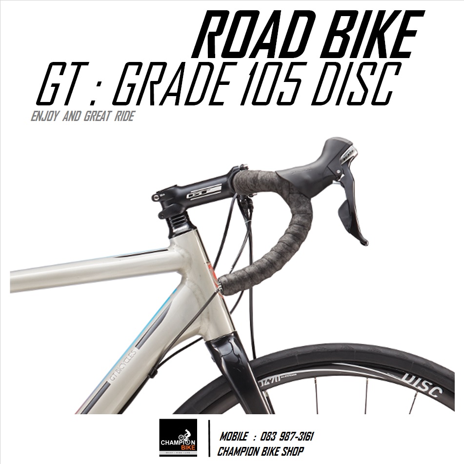 จักรยานเสือหมอบ GT : GRADE ALLOY 105 DISC ROAD BIKE - 2016