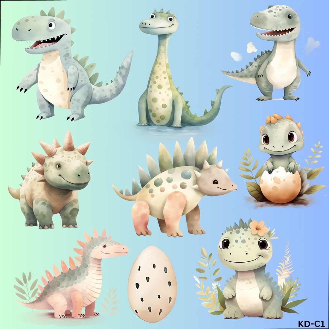 ตัวรีดติดเสื้อ น่ารัก แบบสติกเกอร์ Set ขนาด20Cm รีดแล้วลอก สกรีนลายDIY ตัวรีด DFT DTF