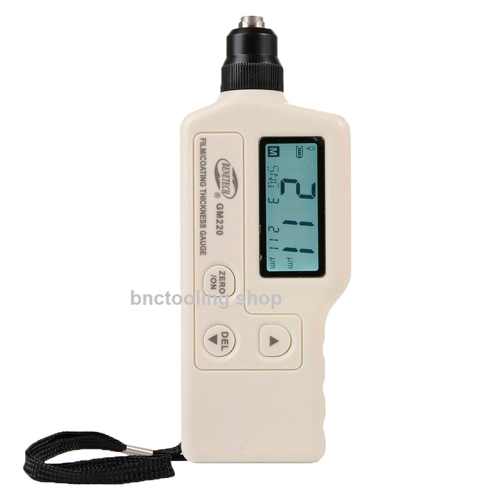 เครื่องวัดความหนาผิวเคลือบ เครื่องวัดความหนาสี,GM220 Non-Destructive Digital Coating Thickness Gauge Meter.