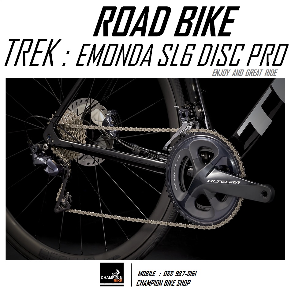 จักรยานเสือหมอบ TREK EMONDA SL 6 PRO DISC 2022 ROAD BIKE สีดำ-แดง