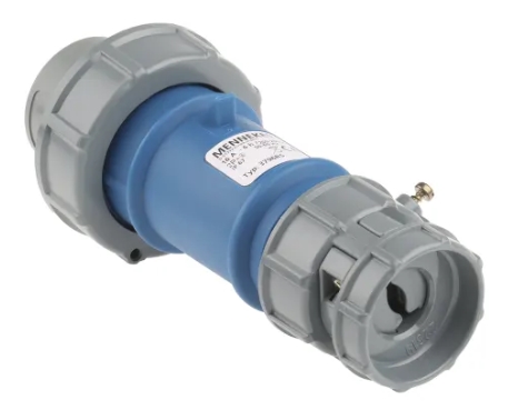 MENNEKES IP67 Blue Cable Mount 2P+E Industrial Power Plug, Rated At 16A, 230 V