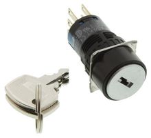IDEC IDEC SWITCH, KEY OPERATED, DPDT, 3A, 250V