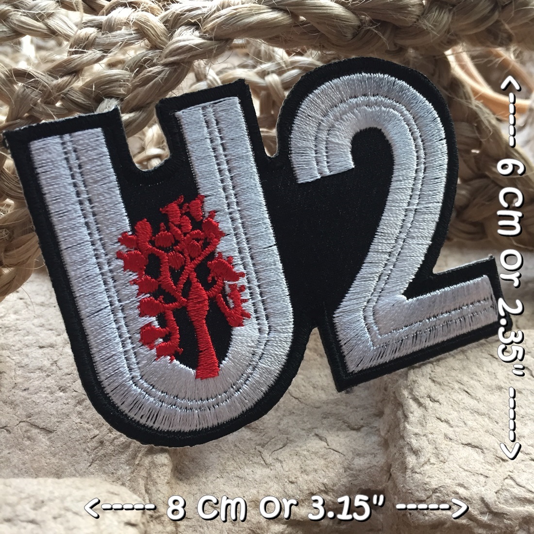U2 วงดนตรี ร็อค เฮฟวี่เมทัล พังค์ ตัวรีดแบบปัก อาร์มปัก ตัวรีดติดเสื้อ ตัวรีด ติดกระเป๋า ติดหมวก ติดแจ๊คเก็ต Rock Iron on Embroidered Patch