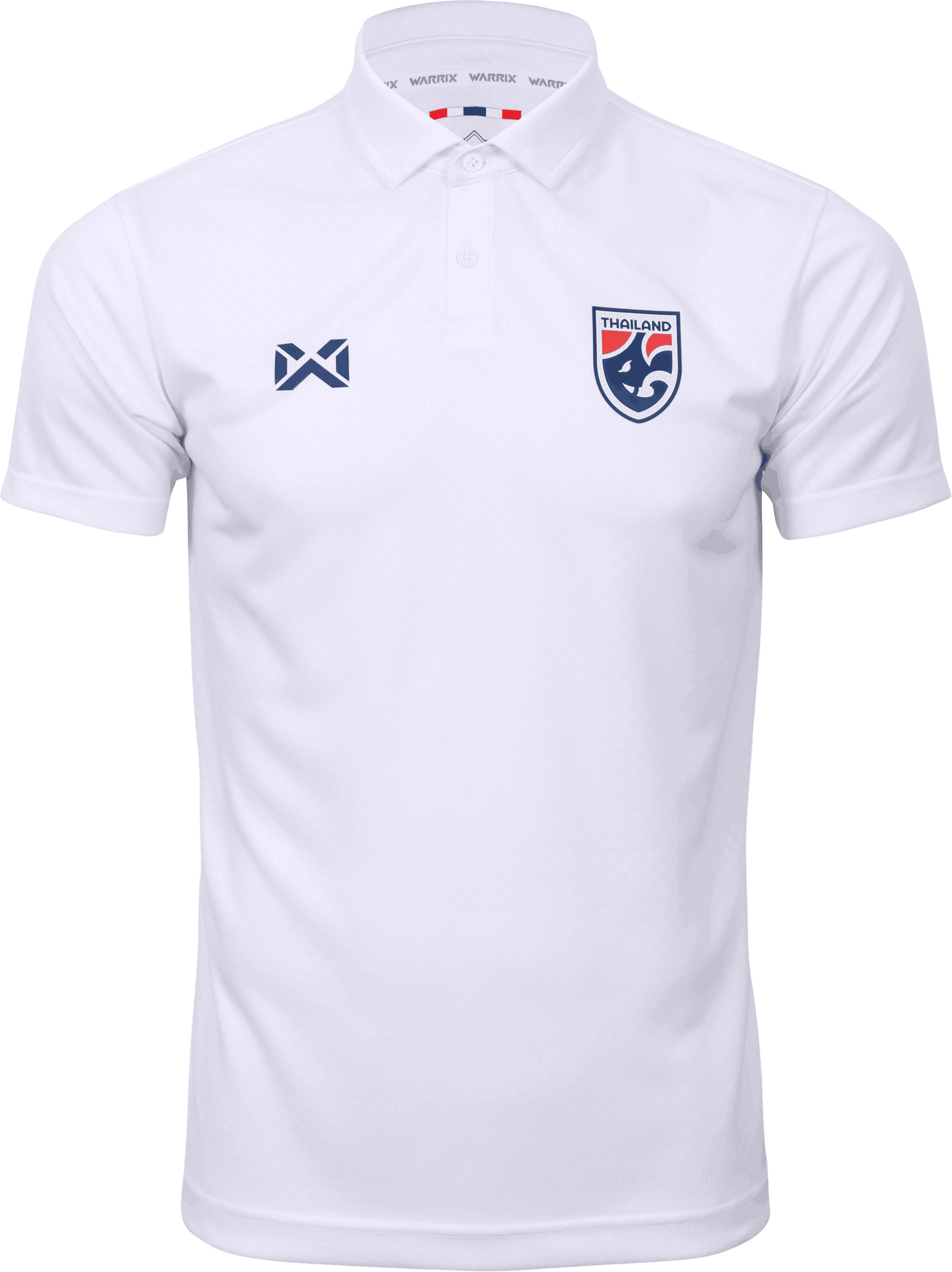 WARRIX ใหม่ล่าสุด!! เสื้อฟุตบอลทีมชาติไทย 2025-26 คอโปโล (Cheer Polo Version) Thailand National Jersey WA-253FBATH30