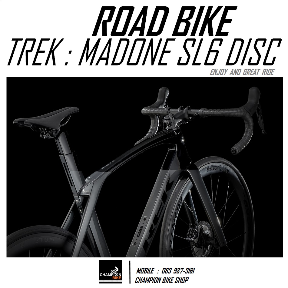 จักรยานเสือหมอบ TREK MADONE SL 6 DISC AERO ROAD BIKE - 2021 สีเทา-ดำ