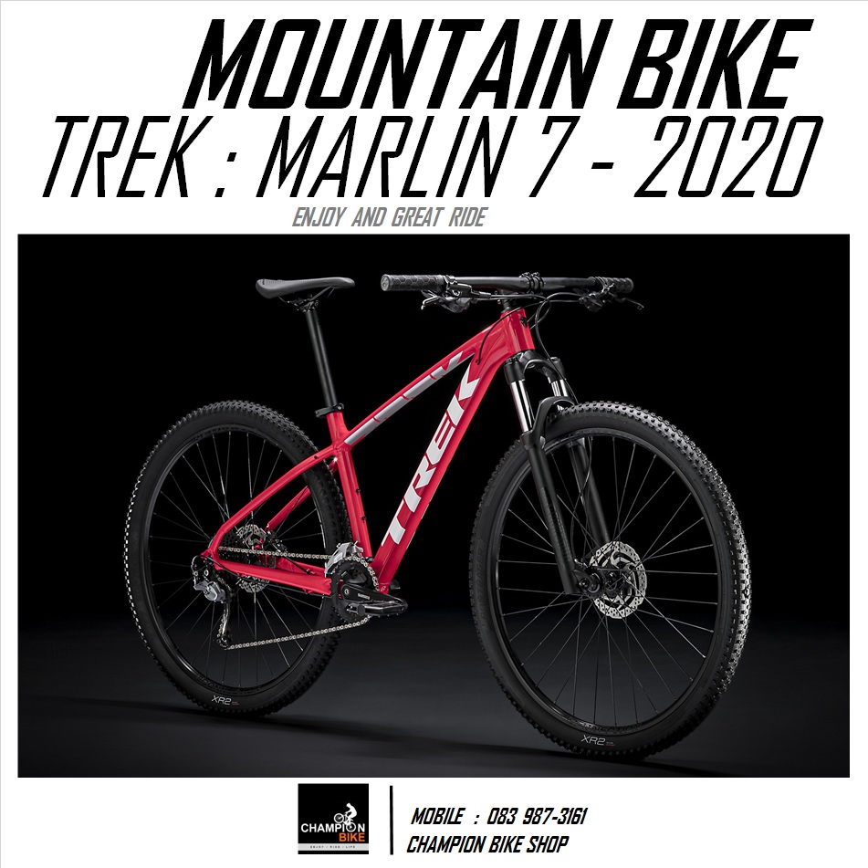 จักรยานเสือภูเขา TREK : MARLIN 7 DISC MOUNTAIN BIKE - 2020 สีแดง-ขาว