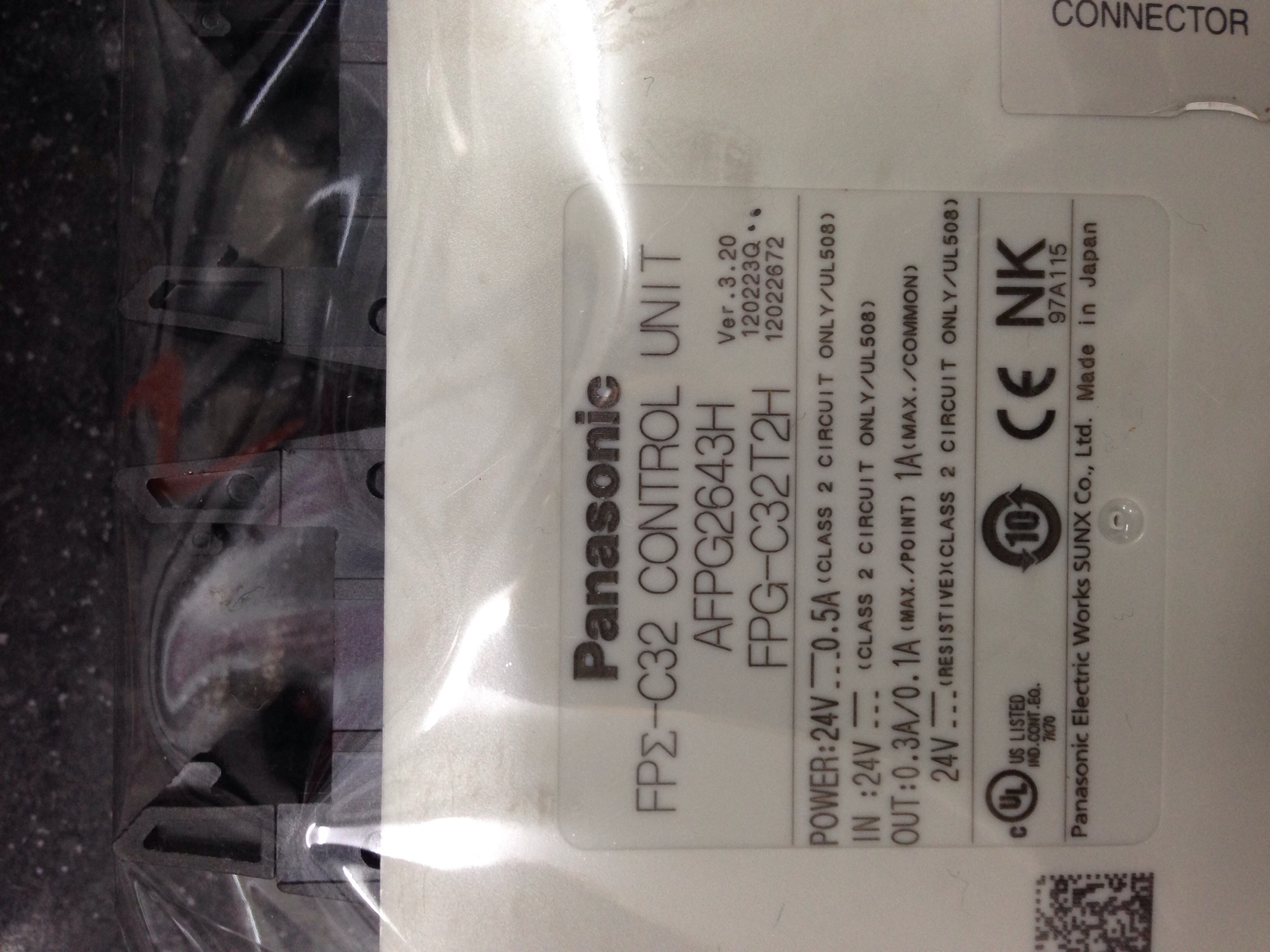 Panasonic PROGRAMMABLE CONTROLLER FP-Sigma CPU UNIT #AFPG2643H - PLC อเนกประสงค์ประสิทธิภาพสูง