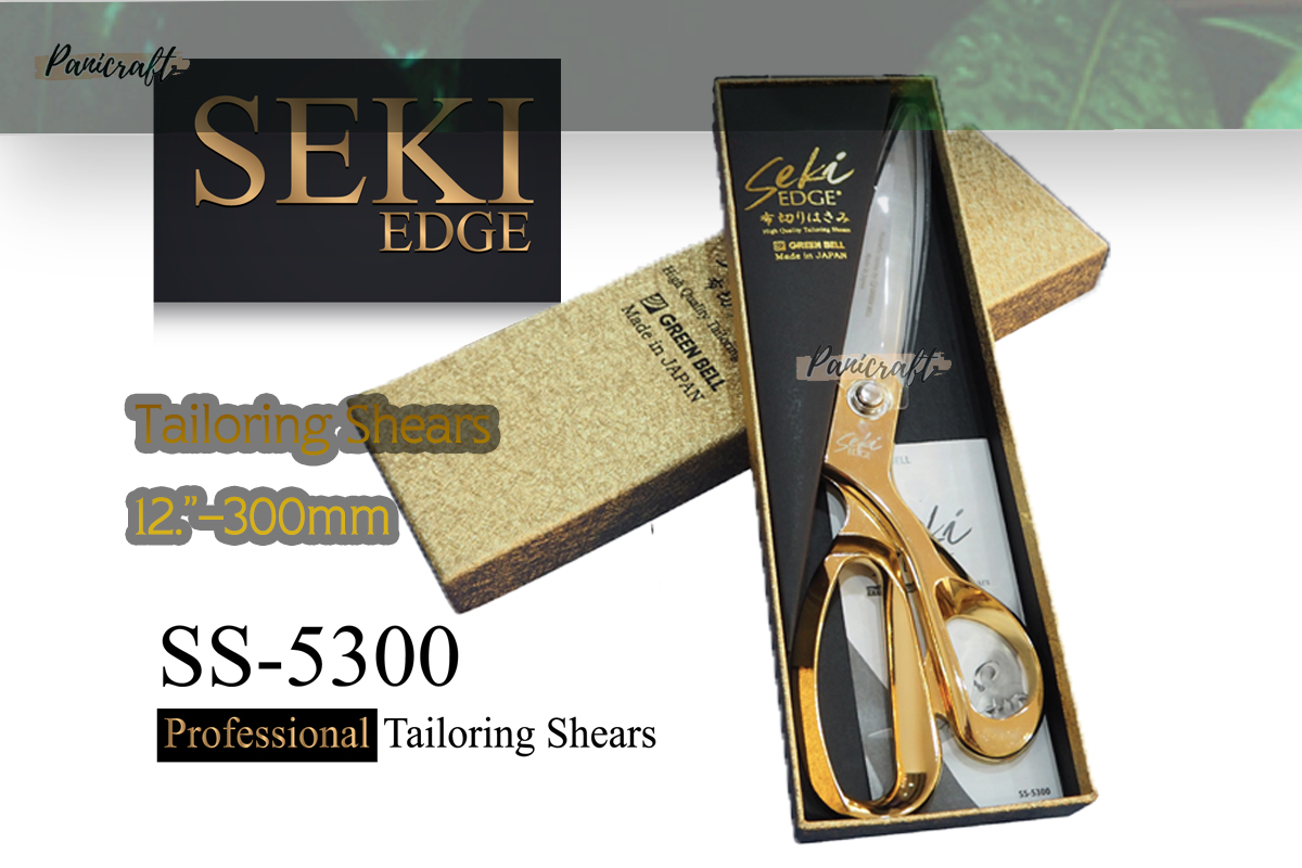 กรรไกรตัดผ้าด้ามทองญี่ปุ่นราคาสุดพิเศษของมีจำกัดSS5300ขนาด12”Japanรุ่นSEKI Edge สุดยอดคุณภาพกรรไกรTailoring