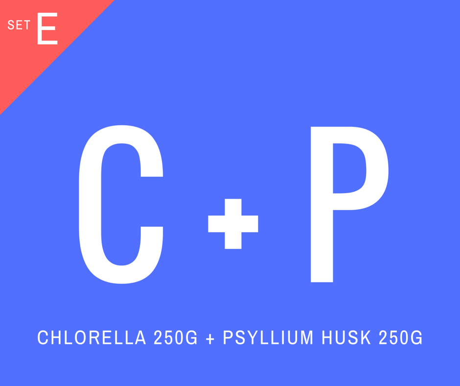 SET E : Chlorella 250g + Psyllium husk 250g