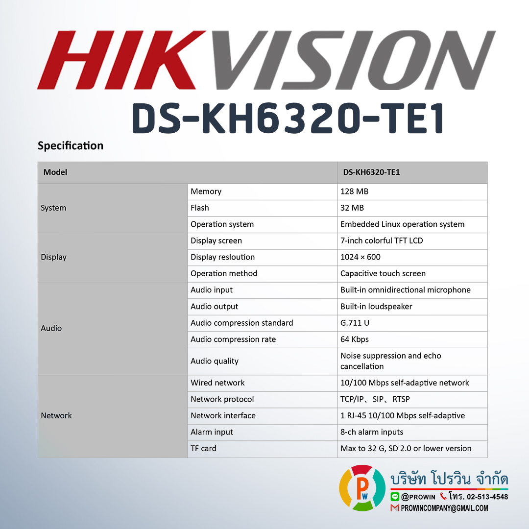 HIKVISION DS-KH6320-TE1