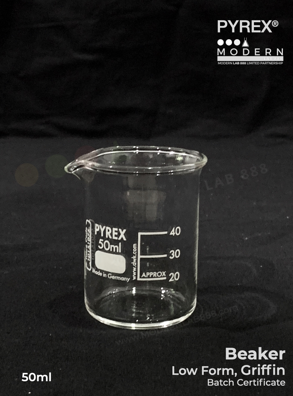 บีกเกอร์ทรงเตี้ย / Beaker, Low Form, Griffin, PYREX