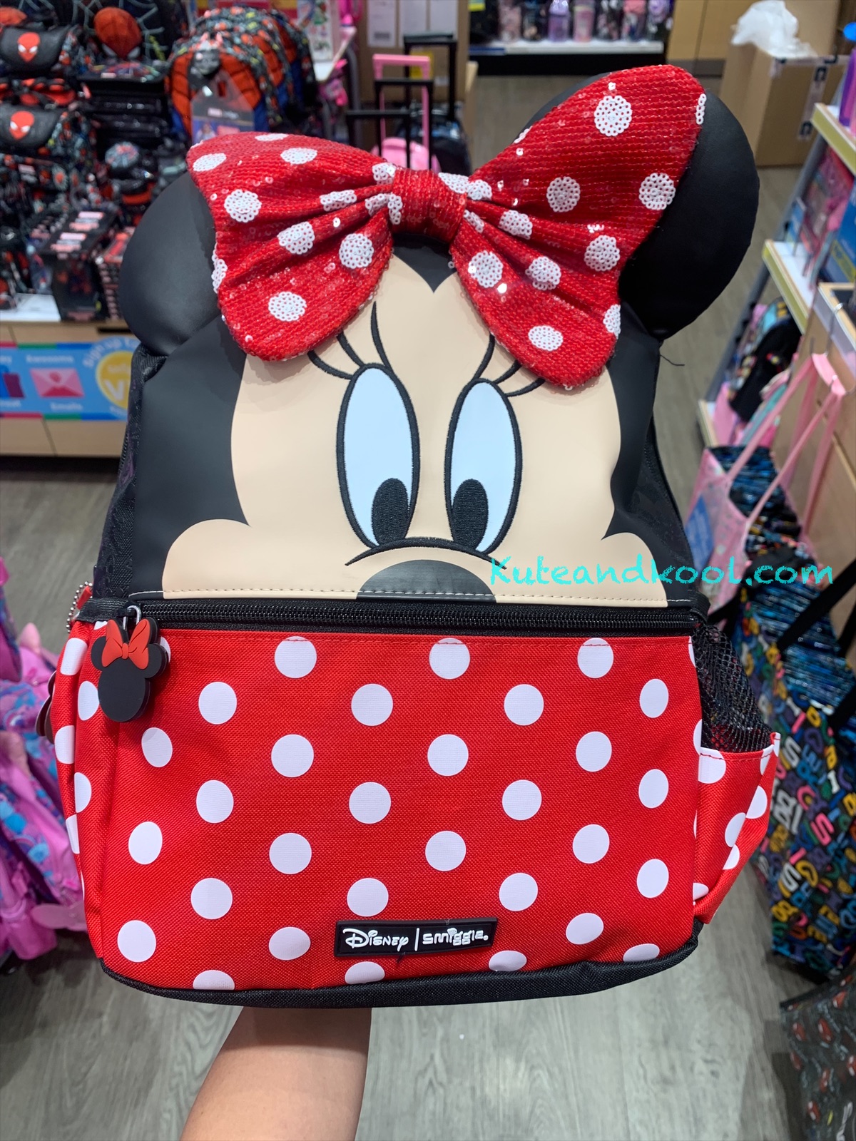 เป้ 14" Smiggle junior backpack- Minnie ดำ
