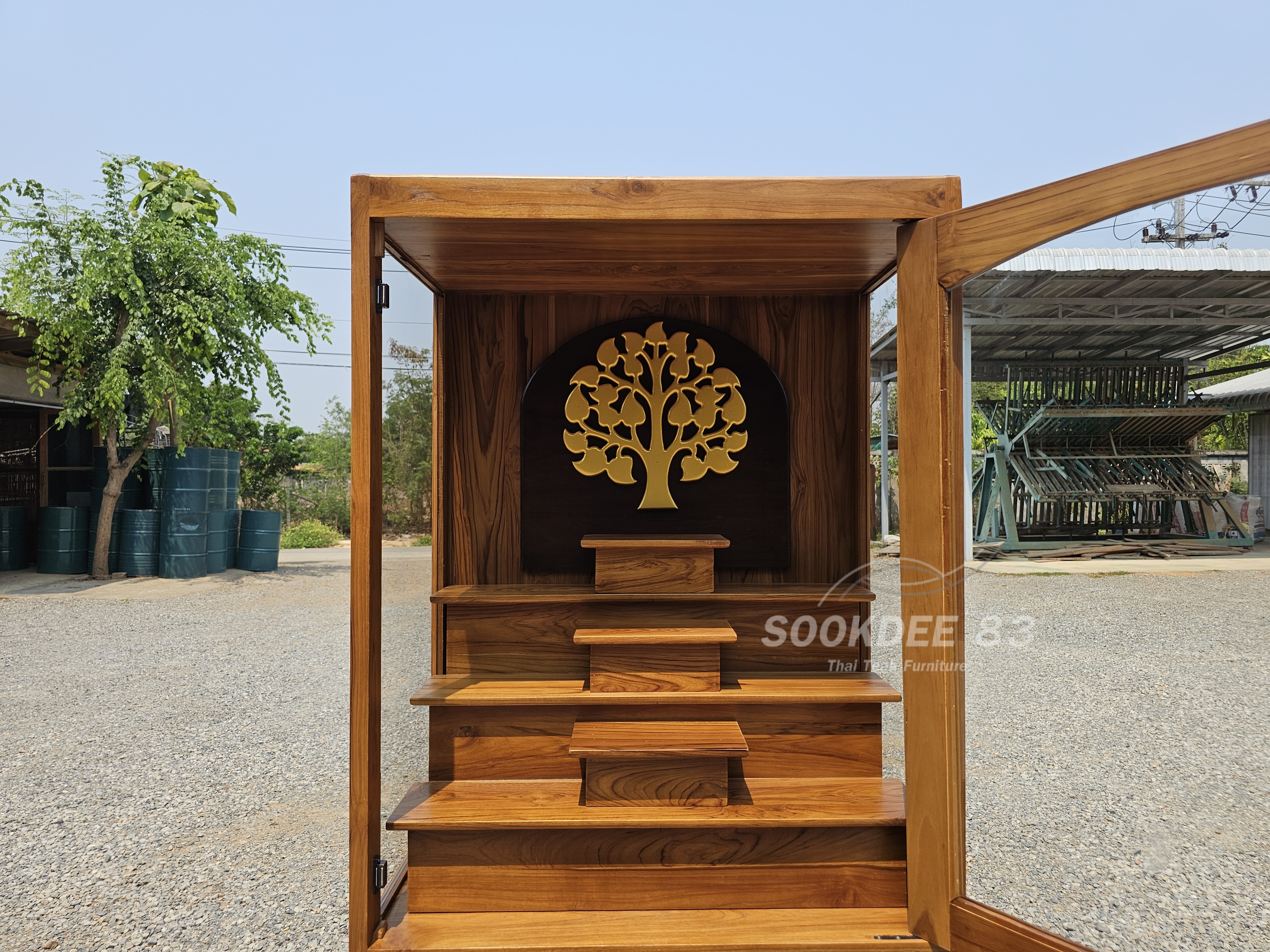 ตู้บูชามินิมอล บานกระจก