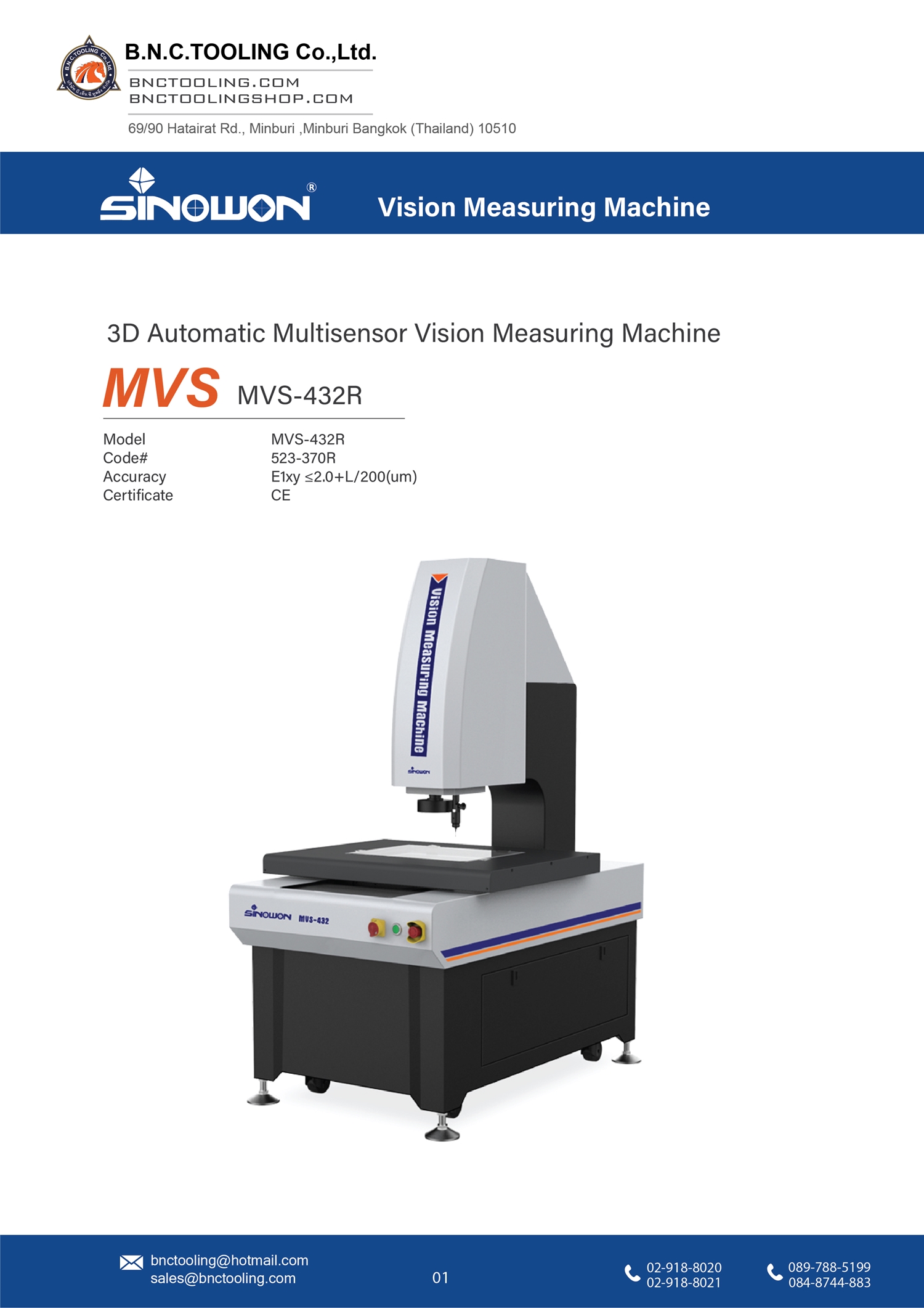 sinowon,3D Automatic Multisensor Vision Measuring Machine,MVS-432R