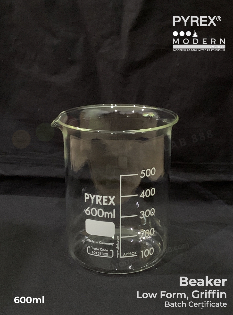บีกเกอร์ทรงเตี้ย / Beaker, Low Form, Griffin, PYREX