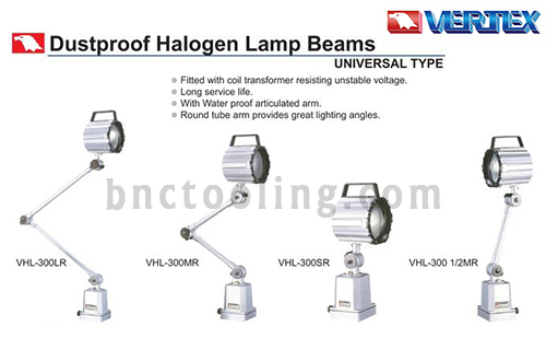 VERTEX,Dustproof Halogen Lamp Beams,VHL-300LR/VHL-300MR/VHL-300SR/VHL-300 1/2MR