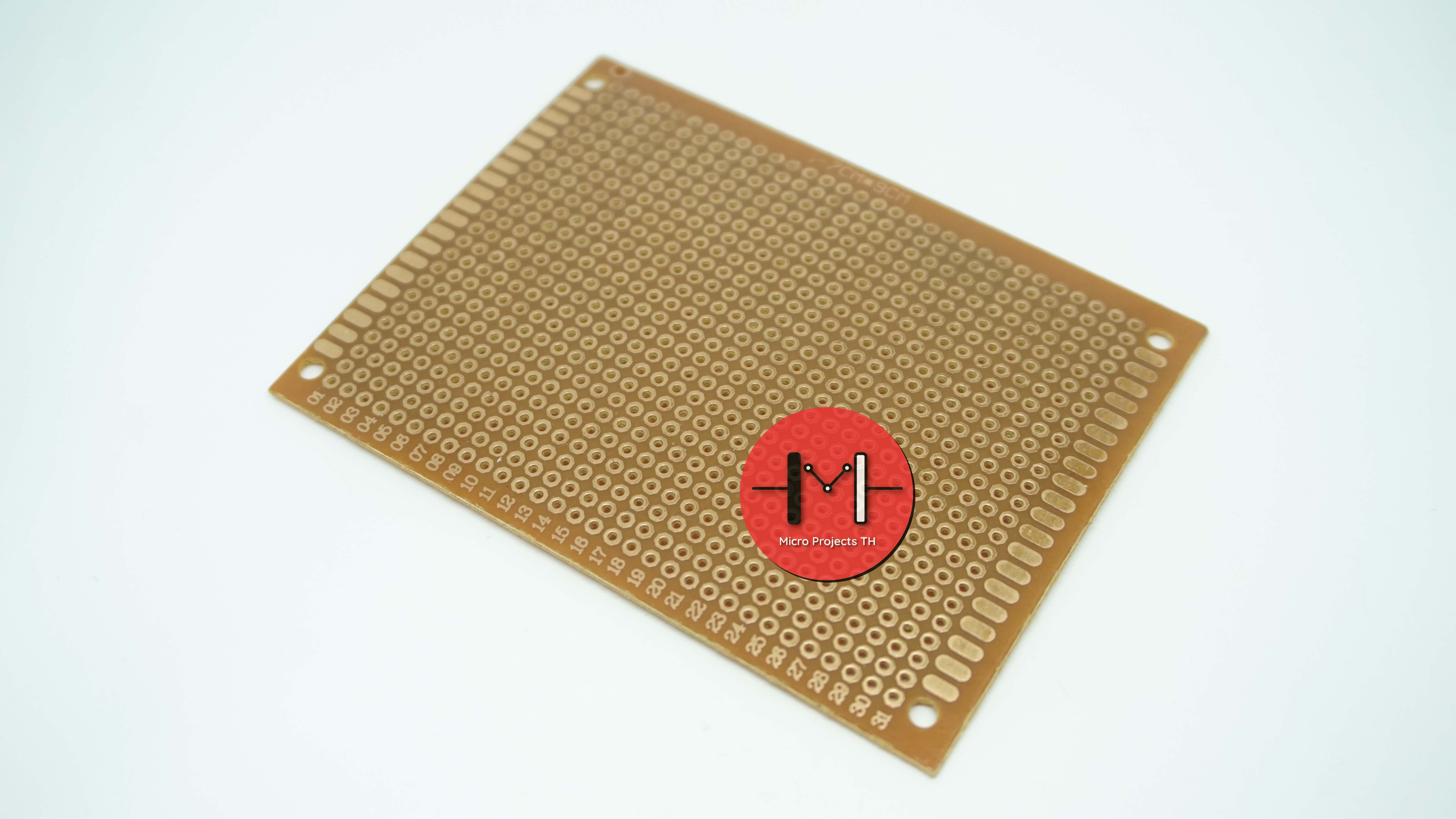 แผ่นปริ๊นอเนกประสงค์ PCB 1หน้า ไข่ปลา Prototype PCB Board 7x9 cm