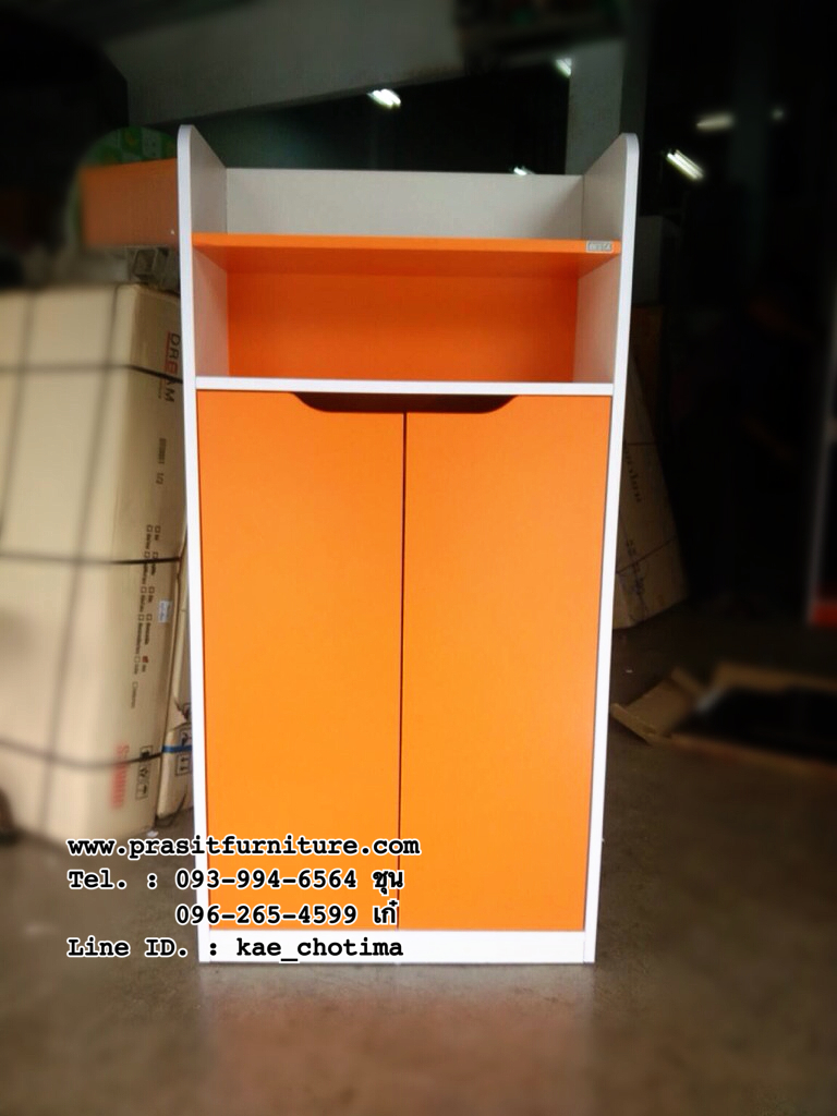 ตู้รองเท้า ขนาด 60 ซม. รุ่น SC-0002 คาสโต 2 ประตู