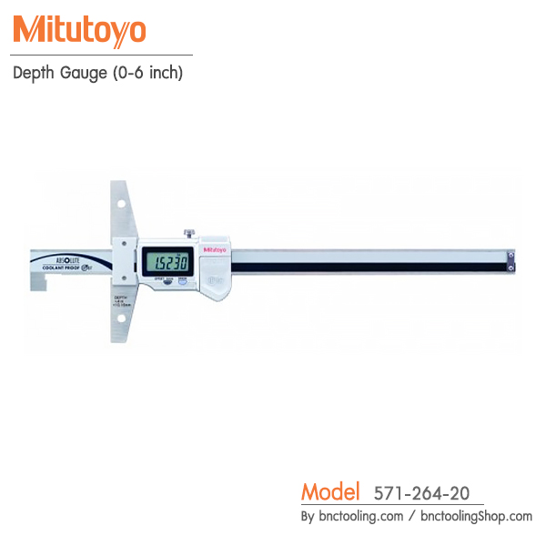 Mitutoyo,Depth Gauge (0-6 inch),571-264-20