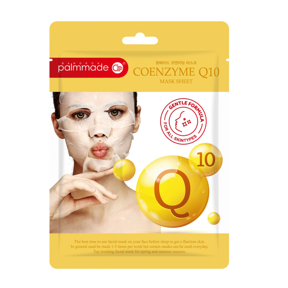 ปาล์มเมด โคเอนไซม์ คิวเท็น มาส์ก ชีท (12 ชิ้น) PALMMADE COENZYME Q10 MASK SHEET (12 pcs)