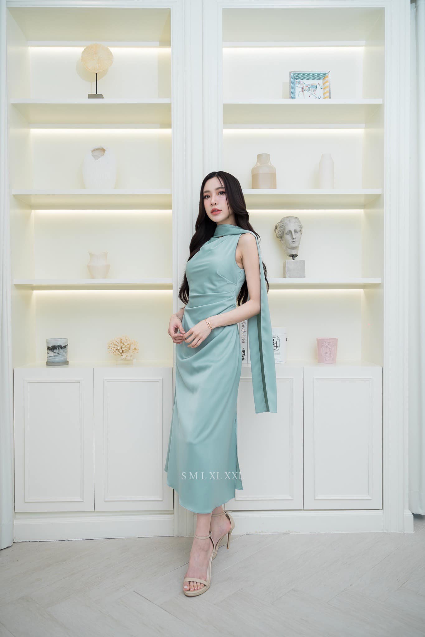 ชุดเพื่อนเจ้าสาว-ชุดไปงานแต่งงานธีมงานสีเขียวพาสเทล-งานแต่งงานธีมสีเขียวพาสเทล