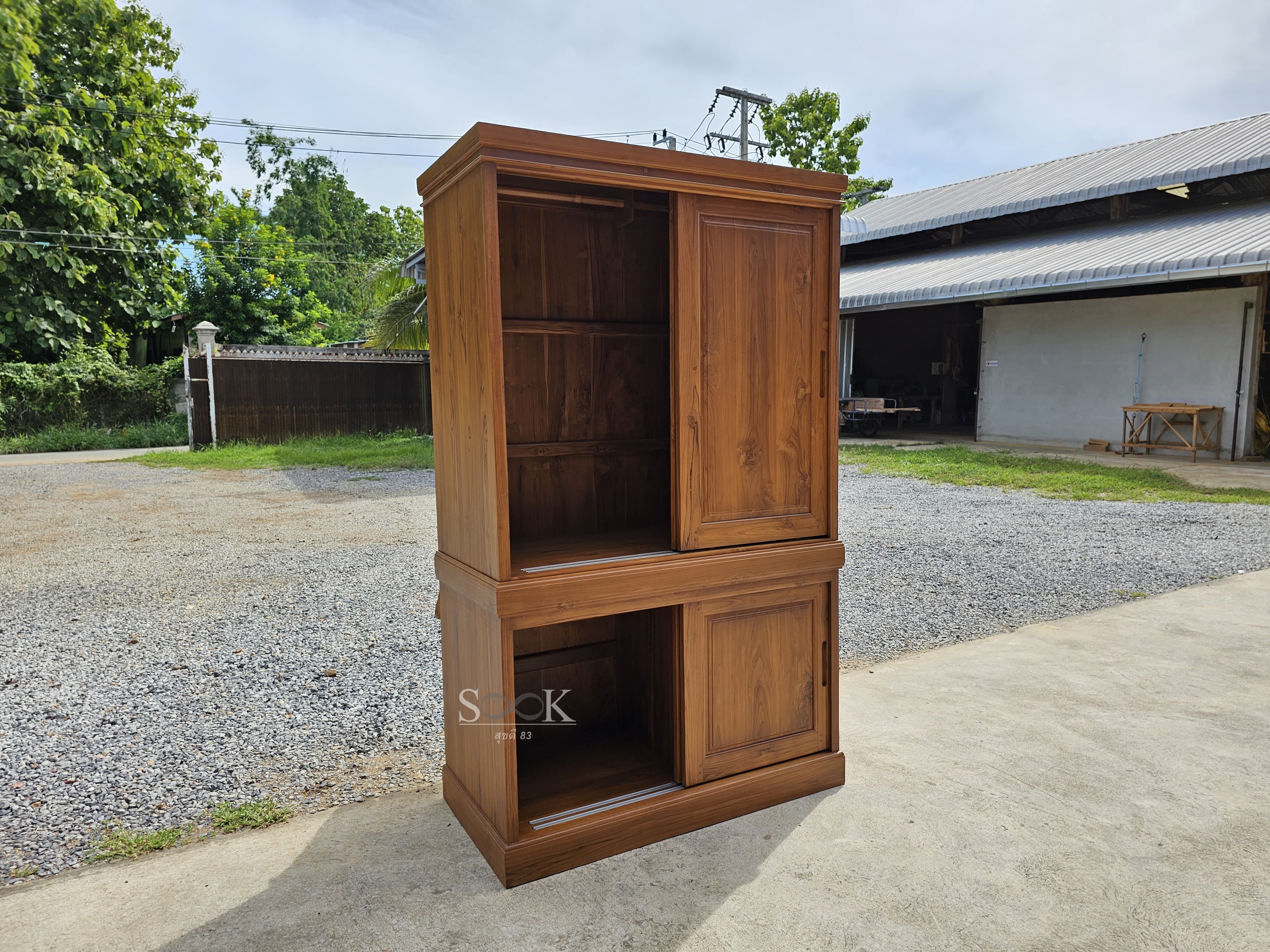 ตู้เสื้อผ้าบานสไลด์ แยกท่อน