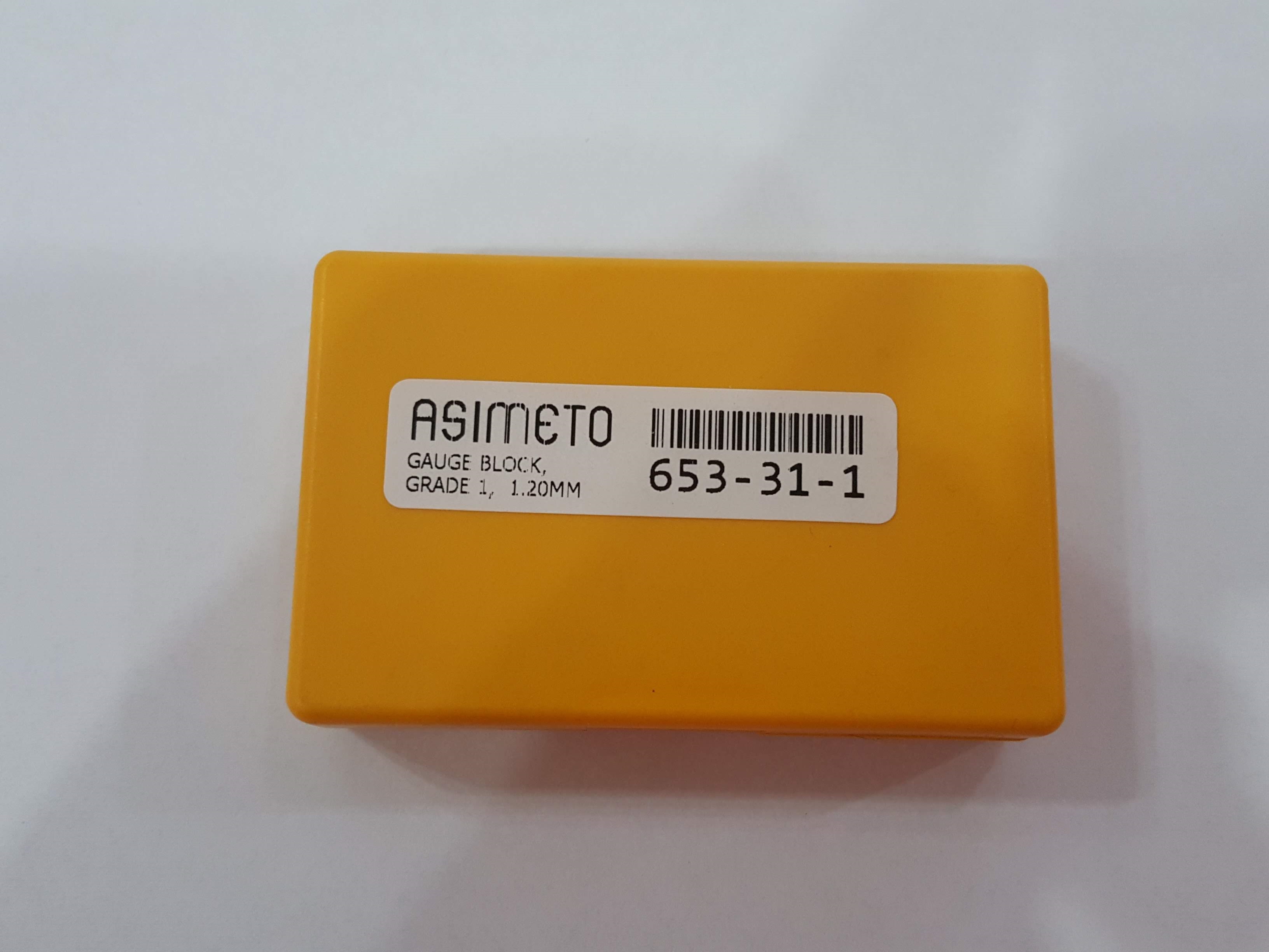 1.2 mm. Gauge Block แยกชิ้น, เกจบล็อคแบบแยกชิ้นAsimeto, ขนาด 1.2 mm, 1 ชิ้น, เกรด 1, RECTANGULAR GAUGE BLOCK (STEEL), Gard 1