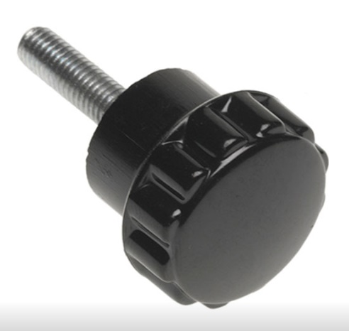 Davies Molding KNOB, ROUND FLUTED, THREADED, 22.35MM