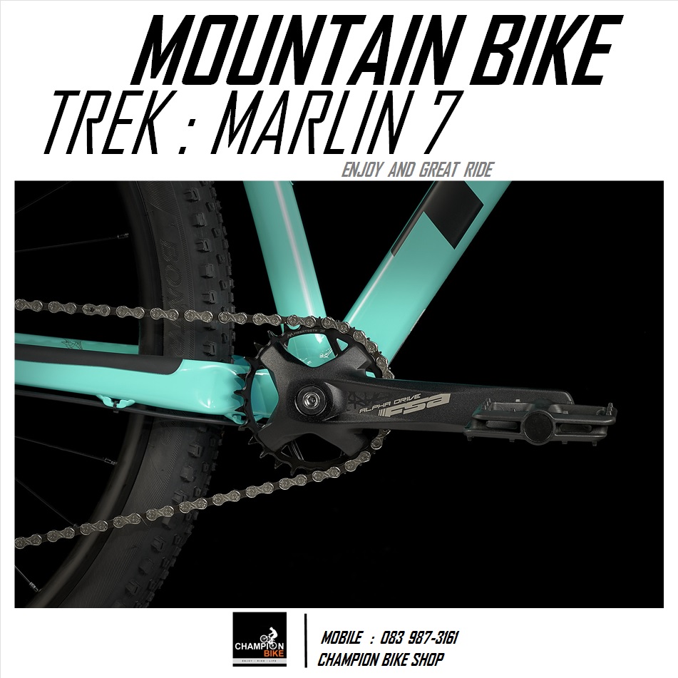 จักรยานเสือภูเขา TREK MARLIN 7 DISC MOUNTAIN BIKE - 2022 สีเขียวมินต์-ดำ