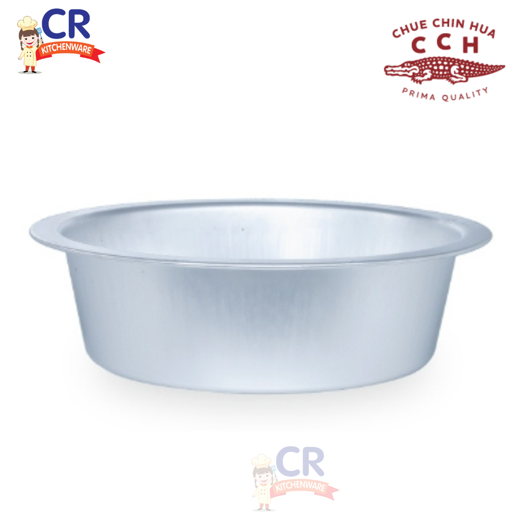 กะละมังอลูมิเนียม ทรงลึก ตราจระเข้ Crocodial Cookware