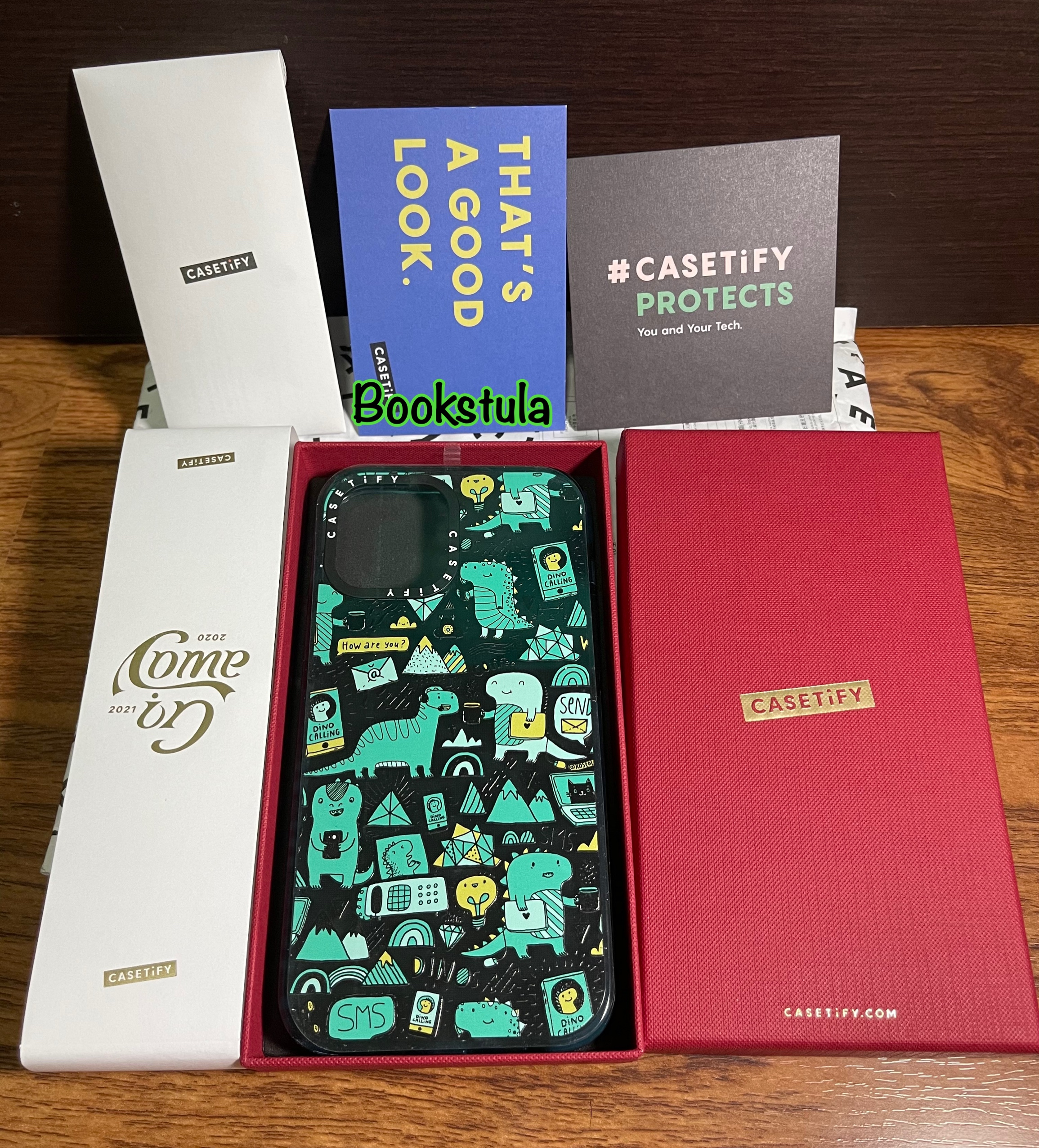(ใหม่) Casetify funny dinos for iPhone 12 promax (ส่งฟรี)
