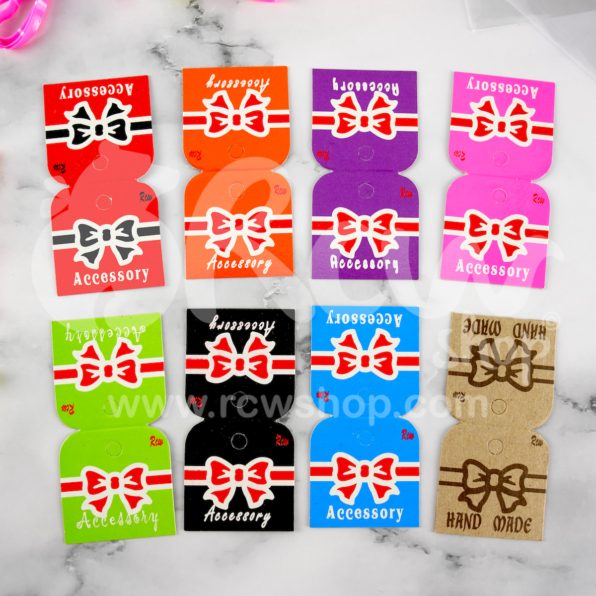 หัวกระดาษ/หัวแผง ลายโบว์ 1.5นิ้ว