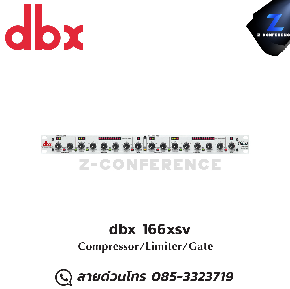 dbx 166xsv คอมเพรสเซอร์ digital signal processor , เครื่องปรับแต่งสัญญาณเสียง , อุปกรณ์ปรับแต่งสัญญานเสียง