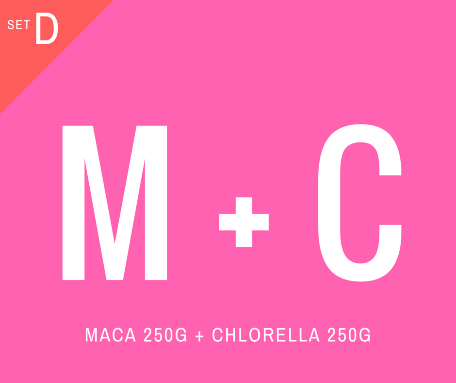 SET D : Maca powder 250g + Chlorella 250g