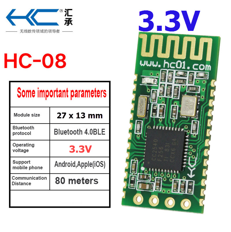 HC-08 Bluetooth Master Slave Module Transceiver for Arduino Compatible with iOS and Android สำเนา