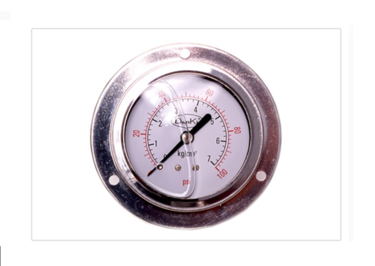 เกจวัดความดันแบบมีน้ำมัน Denki, Pressure Gauge (Liquid filled Gauge) Model DKG