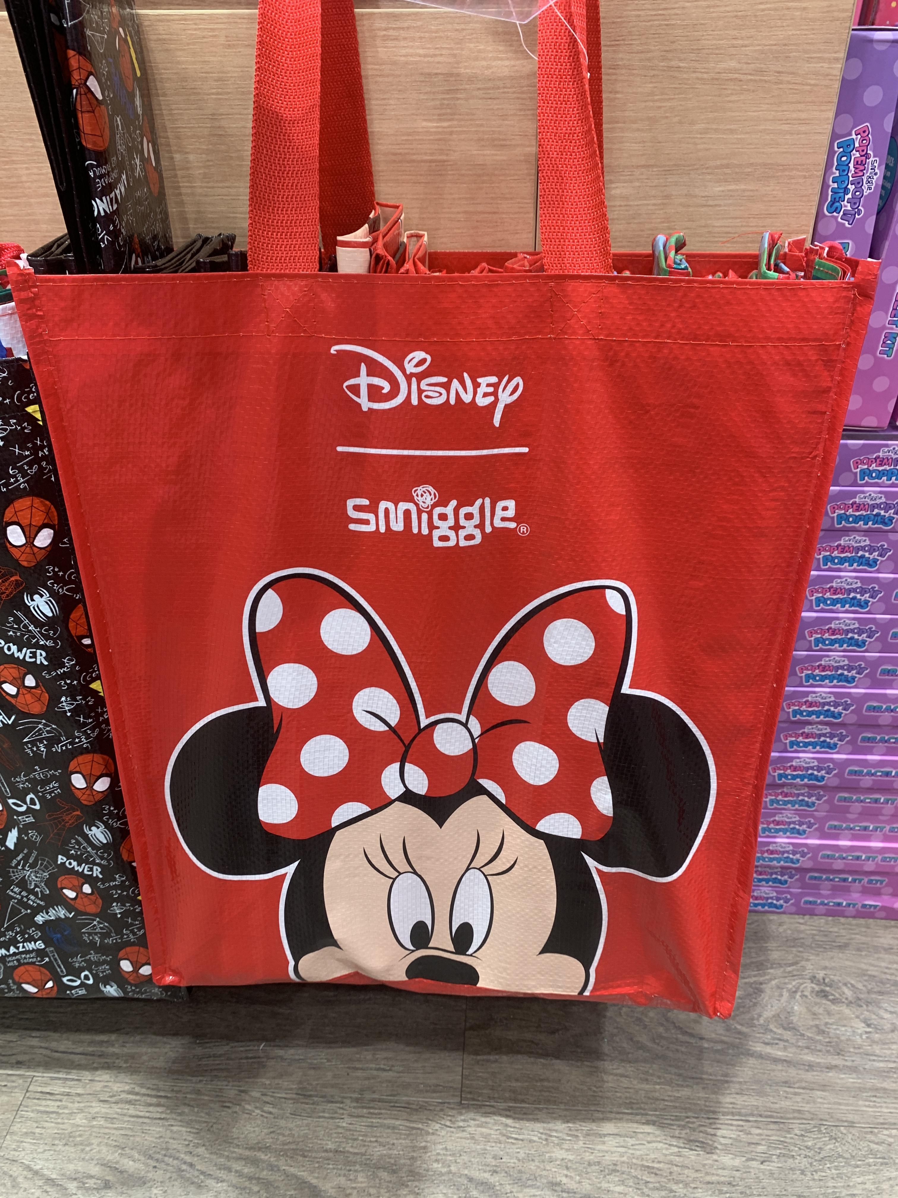 Smiggle reusable bag -minnie size L - ถุงช้อปปิ้ง มินนี่ ใหญ่