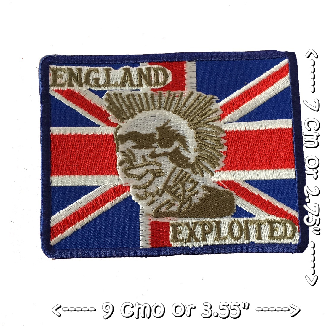 The Exploited วงดนตรี ร็อค เฮฟวี่เมทัล พังค์ ตัวรีดแบบปัก อาร์มปัก ตัวรีดติดเสื้อ ตัวรีด ติดกระเป๋า ติดหมวก ติดแจ๊คเก็ต Rock Iron on Embroidered Patch