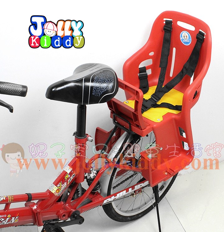 C10161 เก้าอี้นั่งเด็กสำหรับติดตั้งซ้อนท้ายที่นั่งหลังรถจักยาน สีแดง