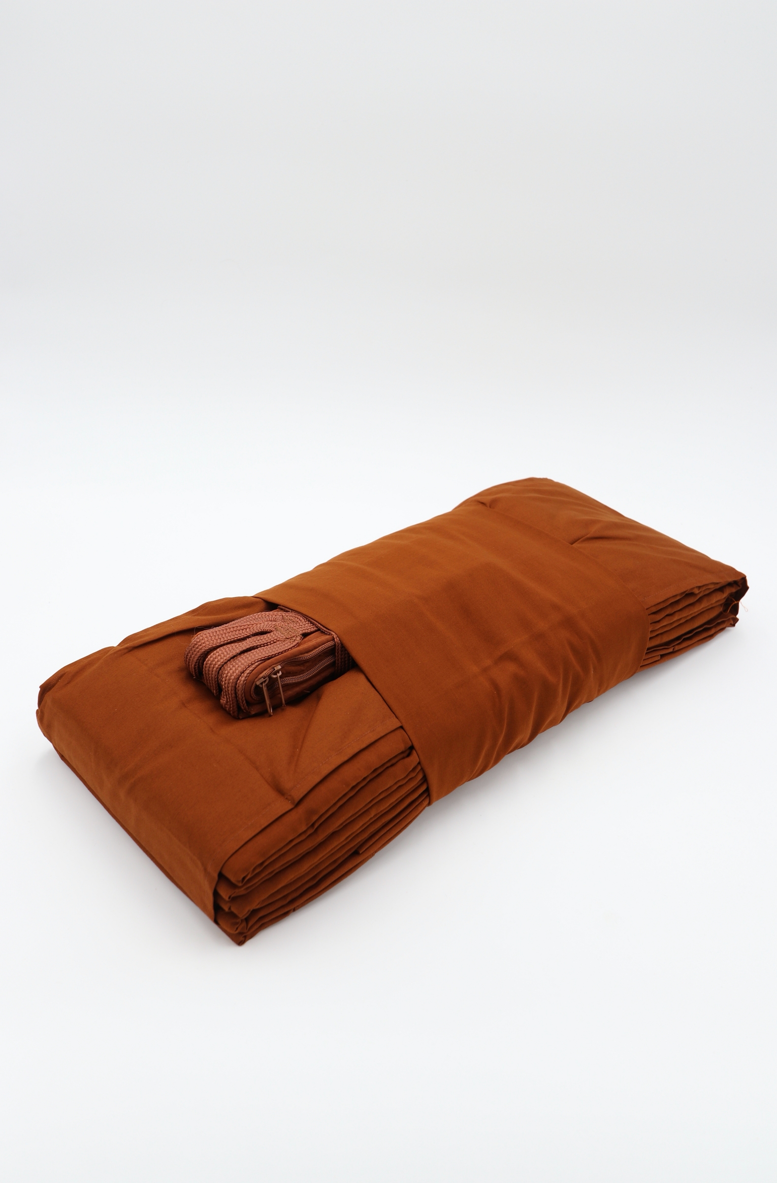 ผ้าไตรครอง 9 ขันธ์ มัสลิน เย็บพิเศษ ตะเข็บคู่ สังฆาฏิ 2 ชั้น