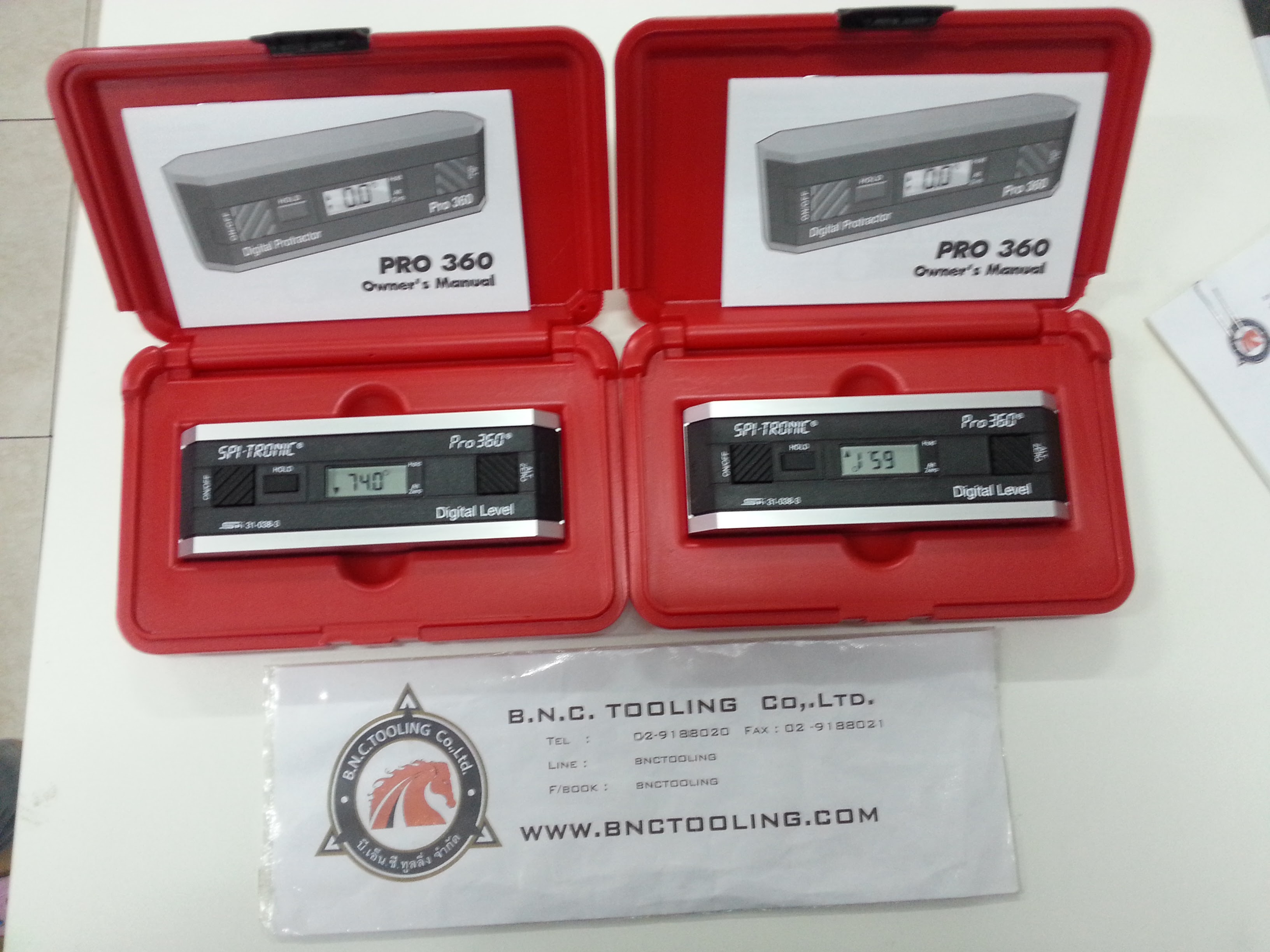 SPI TRONIC PRO 360 Digital Level Protractor Inclinometer, With 0.1° Resolution - 31-038-3