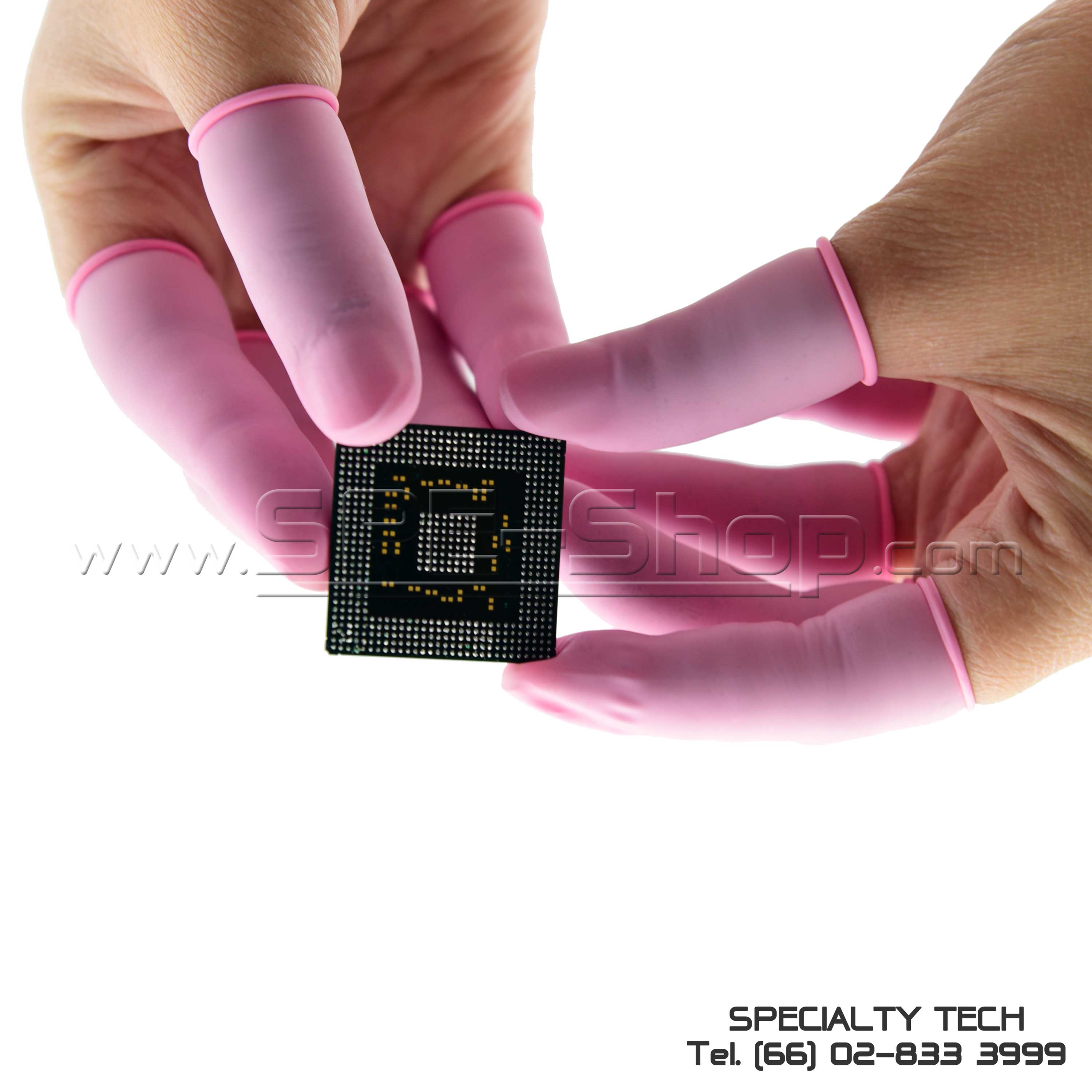 Anti-Static Pink Smooth Roll Rimless Finger Cots