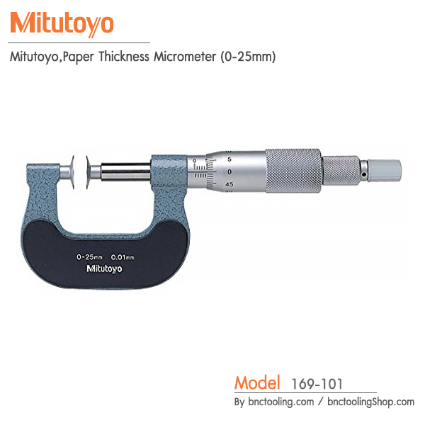 Mitutoyo,Paper Thickness Micrometer (0-25mm),169-101