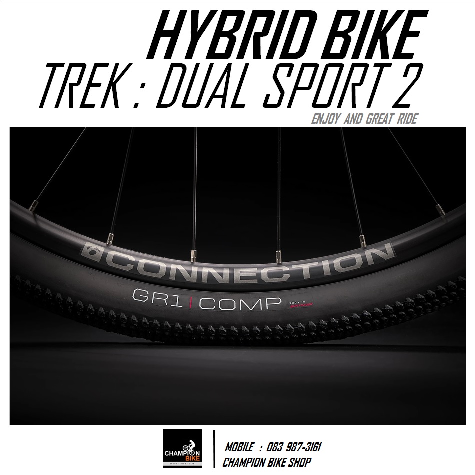จักรยานไฮบริด TREK DUAL SPORT 2 DISC HYBRID BIKE - 2021 สีเทาเมทัลลิค-เงิน