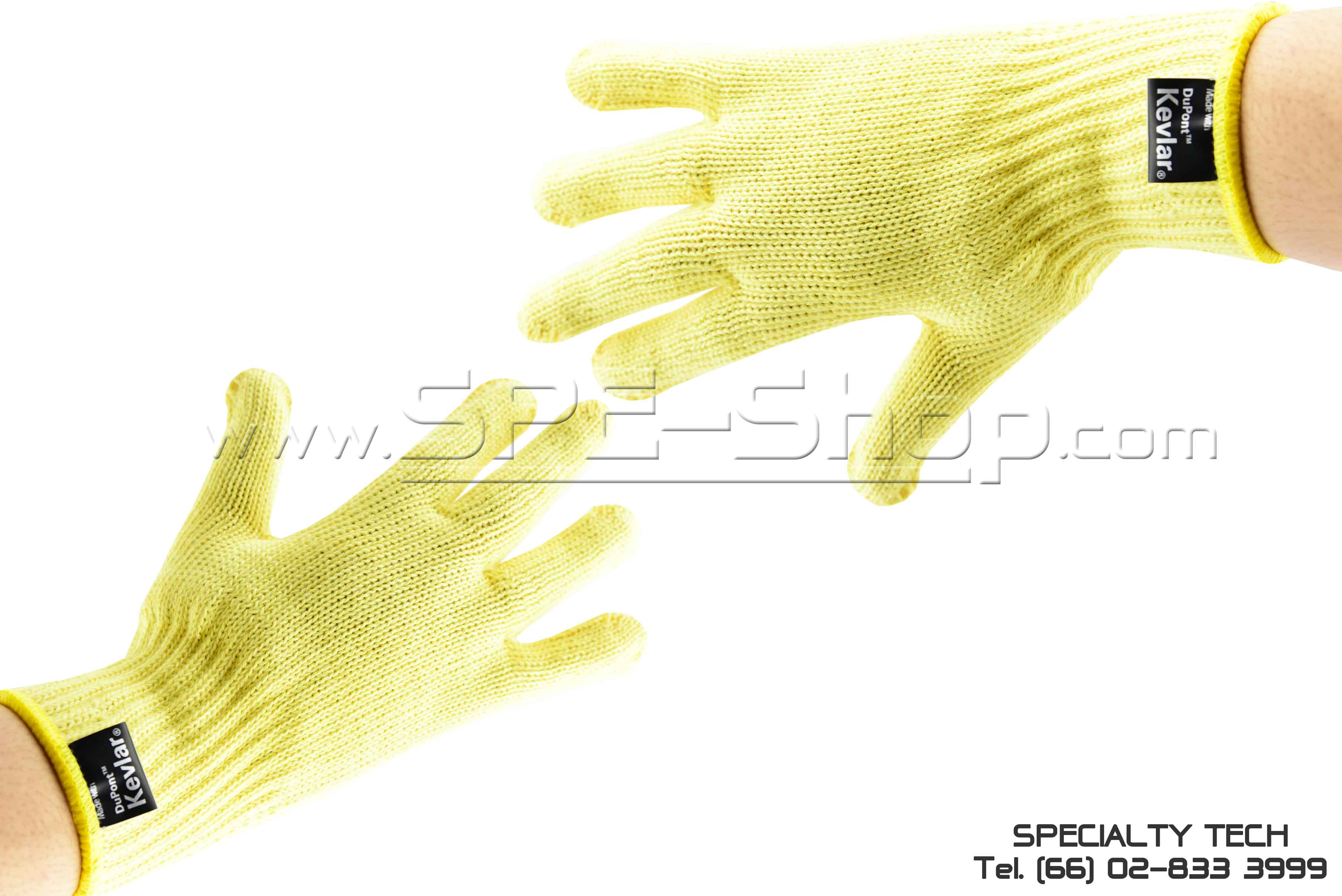 ถุงมือเคฟล่าร์แท้ 100% Kevlar Glove 7G Cut 3