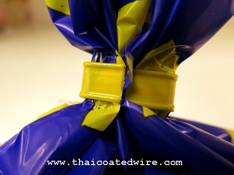 ลวดเส้นคู่ ลวดปิดปากถุงขนมปัง ลวดปิดปากถุงชา กาแฟ