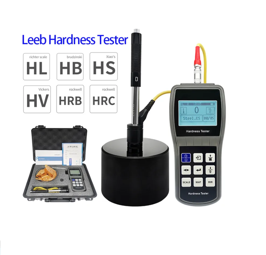 เครื่องวัดความแข็ง แบบพกพา ,Leeb Hardness Tester Sclerometer Durometer Stainless Steel Alloy Iron Copper Metal Hardness Tester Meter With Block