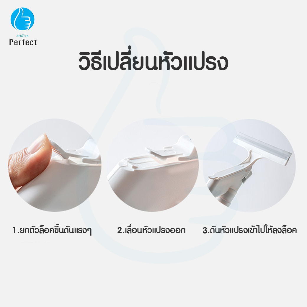 แปรงทำความสะอาด เปลี่ยนหัวแปรงได้ มีที่ฉีดน้ำในตัว แปรงทำความสะอาดอเนกประสงค์ รุ่น Cleaning Brush CB4